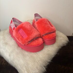 UGG Hot Pink Disco Slides